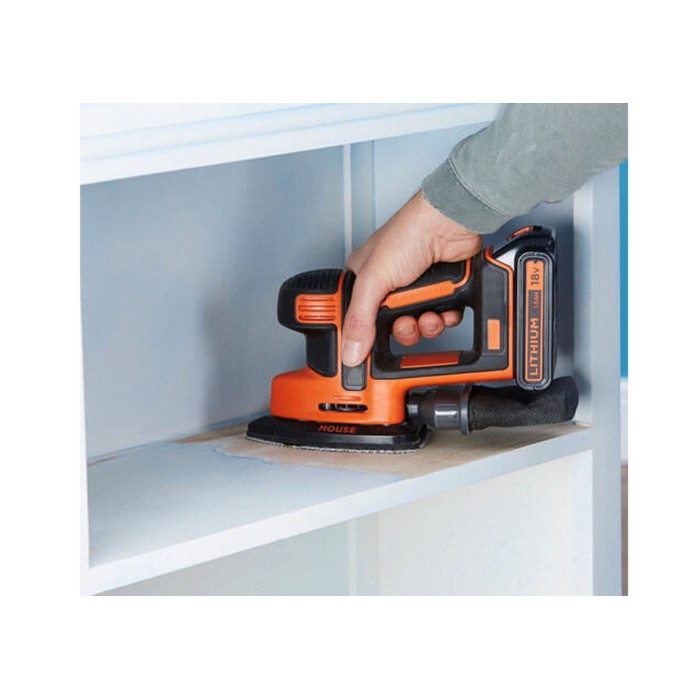 Вибрационная аккумуляторная шлифмашина Black+Decker BDCDS18-QW Li-Ion 18 В