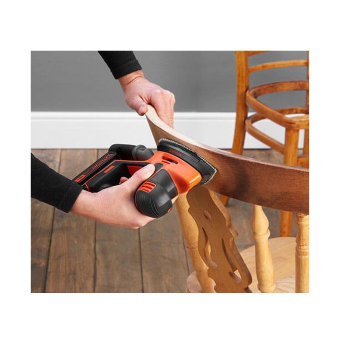 Вибрационная аккумуляторная шлифмашина Black+Decker BDCDS18-QW Li-Ion 18 В