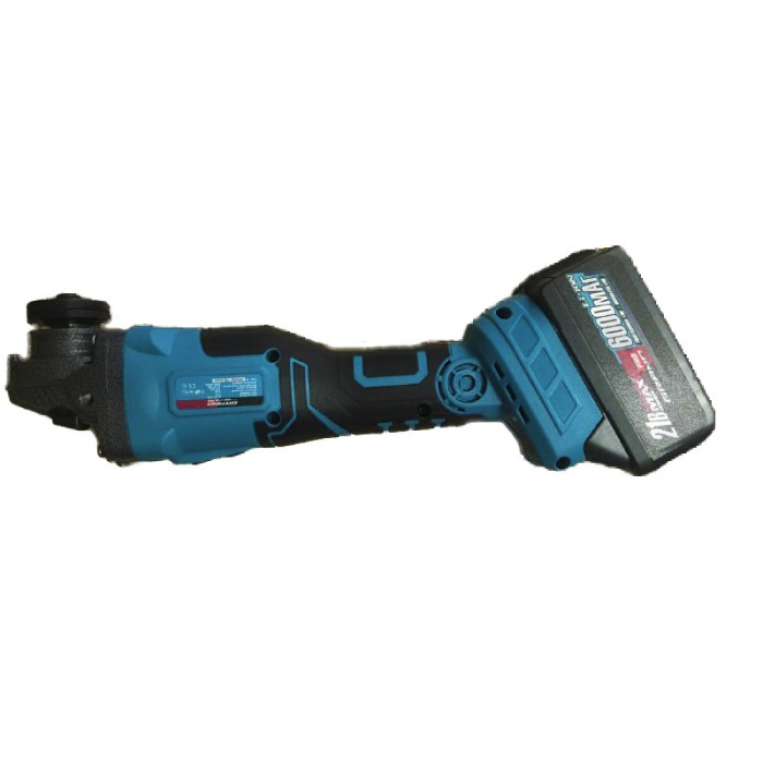 Акумуляторна безщіткова кутова шліфмашина (болгарка) GRAND МШУ-21BL PRO (2 акум. 21В, 4Аг, 3 швидкості)