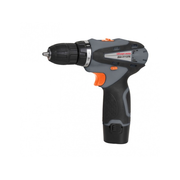 Акумуляторна дриль-шуруповерт Енергомаш ДШ-3112ЛЕ Li-ion 12В, 2 акум. 2,0 Ач Акумуляторна дриль-шуруповерт Енергомаш ДШ-3112ЛЕ Li-ion 12В, 2 акум. 2,0 Ач