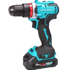 Акумуляторний шуруповерт Grand ДА-21 BL, 21 В, 3 А/ч, 2 швидкості, 2 акк., кейс, 1700 об/хв, 65 Нм, LED Акумуляторний шуруповерт Grand ДА-21 BL, 21 В, 3 А/ч, 2 швидкості, 2 акк., кейс, 1700 об/хв, 65 Нм, LED