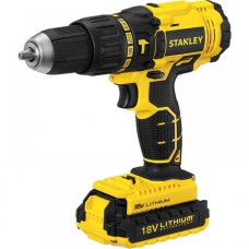 Аккумуляторный ударный шуруповерт Stanley SCH201D2K, 45 Нм, 1500 об/мин, 22500 уд/мин, 2 акк., 2 А/ч, кейс