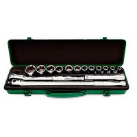 Автомобильный набор инструментов TOPTUL GCAD1508, 1/2" 15ед. (6-гр.) GCAD1508