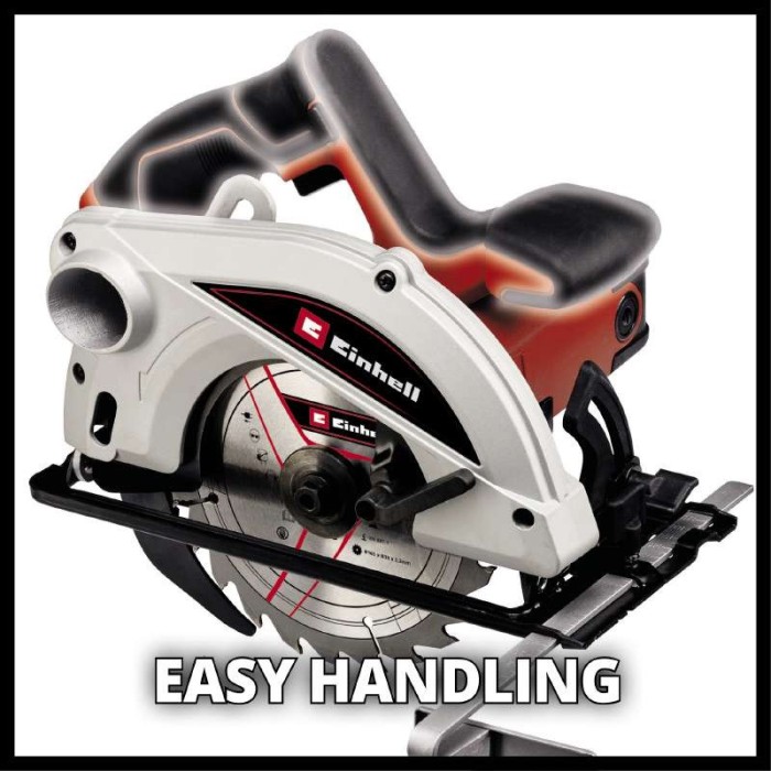 Дискова ручна пила циркулярна) Einhell TC-CS 1250, 1250 Вт, 5500 об/хв, діаметр диска 165 мм