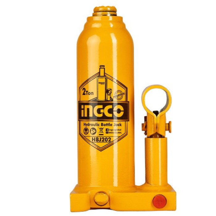 Домкрат гідравлічний 2 т, висота 180–333 мм INGCO HBJ202