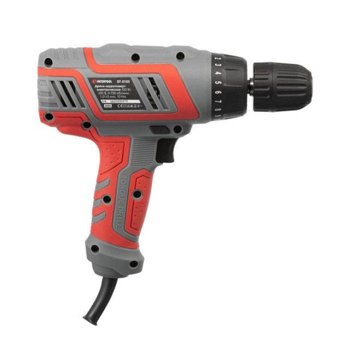 Дриль-шуруповерт електрична INTERTOOL DT-0103, 320Вт Дриль-шуруповерт електрична INTERTOOL DT-0103, 320Вт