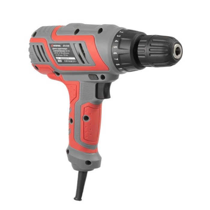 Дриль-шуруповерт електрична INTERTOOL DT-0103, 320Вт Дриль-шуруповерт електрична INTERTOOL DT-0103, 320Вт