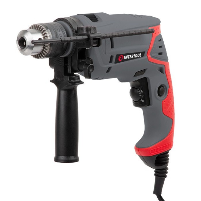 Дриль ударний INTERTOOL DT-0107, 550 Вт, 0-2800 об/хв, 1.5-13 мм, реверс, плавне регулювання Дриль ударний INTERTOOL DT-0107, 550 Вт, 0-2800 об/хв, 1.5-13 мм, реверс, плавне регулювання