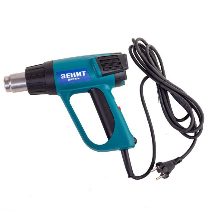 Фен промисловий Зеніт ЗФ-2200 Р профі, 2200 Вт, температура 50-610 гр., 3 режиму, насадки
