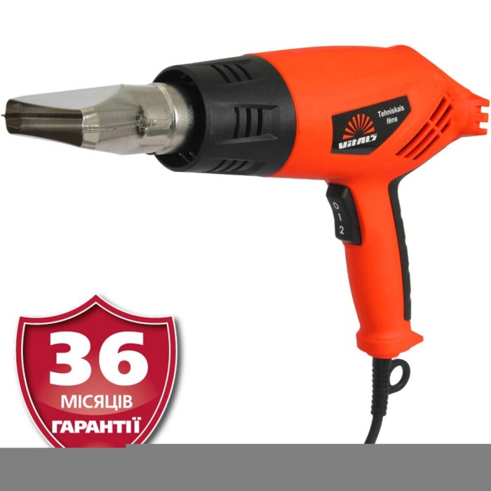 Фен строительный Vitals Tf 202JS (2000 Вт, комплект насадок)