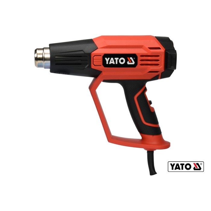 Фен технічний YATO YT-82296 (1.6 кВт 50-650°C 250-500л/хв 2 режими + 5 насадок)