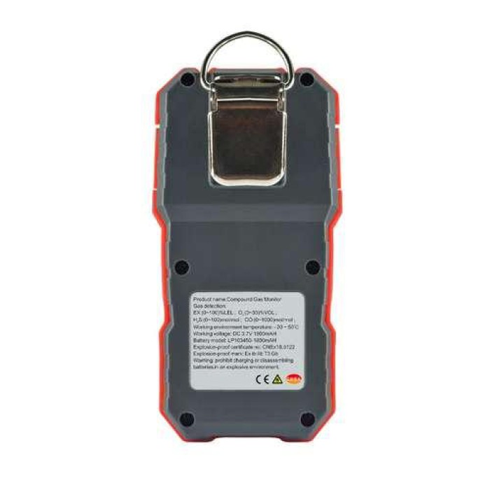 Вимірювач концентрації газів 4-в-1 (кисень (O2), монооксид вуглецю (CO), сірководень (H2S), горючий газ WINTACT WT8812