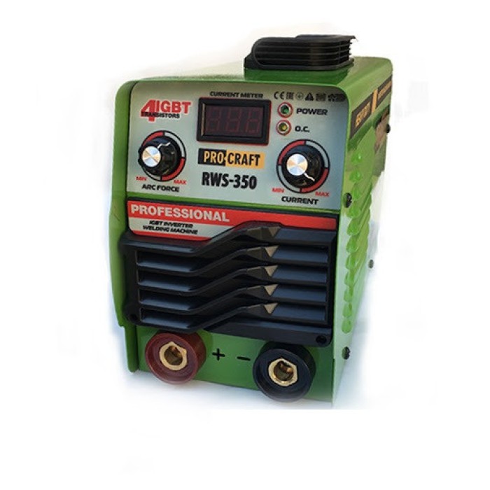 Інверторний зварювальний апарат Procraft RWS-350 (4 IGBT транзистора, захист від перевантажень)