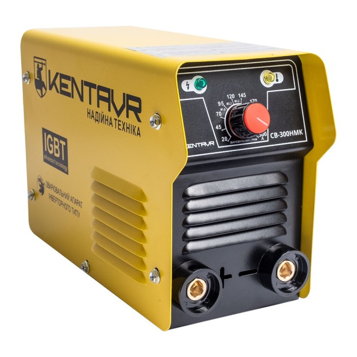 Інверторний зварювальний апарат Кентавр СВ-300НМК, 12.1 кВа, зварювальний струм 20-300 А, ККД 80 %, кейс, вага 4.1 кг