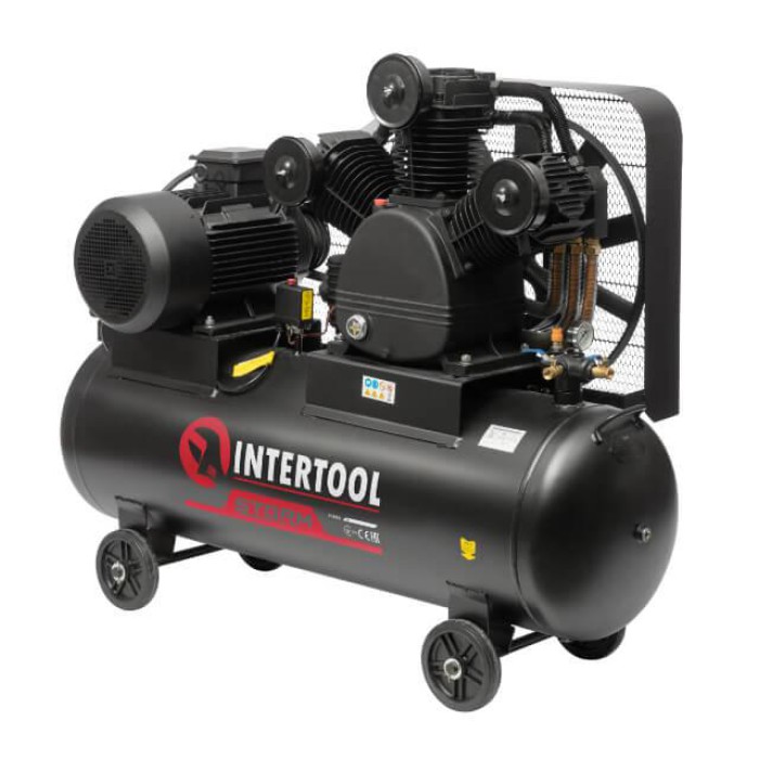 Компресор INTERTOOL PT-0052 300 л, 15 кВт, 380 В, 8 атм, 2000 л/хв. 3 циліндра