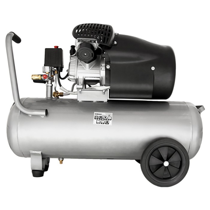 Компресор двоциліндровий 2.5 кВт 455 л/хв 10бар 50 л (2 крани) SIGMA (7043721)