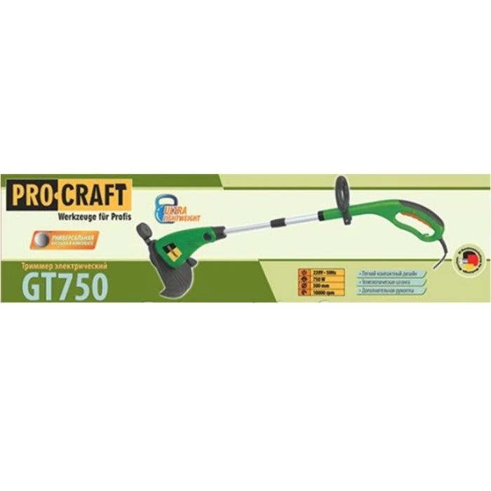Коса электрическая Procraft GT-750, 550 Вт, 10000 об/мин