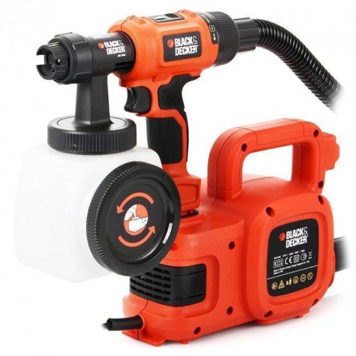 Краскораспылитель Black+Decker 450 Вт 1.18 л HVLP400-QS