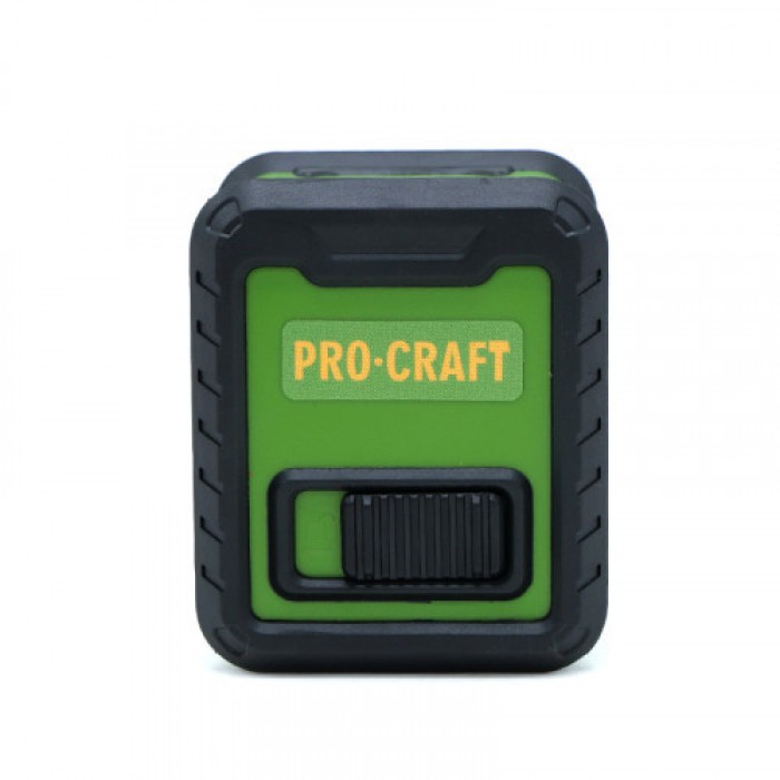Лазерний рівень Procraft LE-2D, зелений промінь, робочий діапазон 10 м, 2 лінії, функція автовыравнивания
