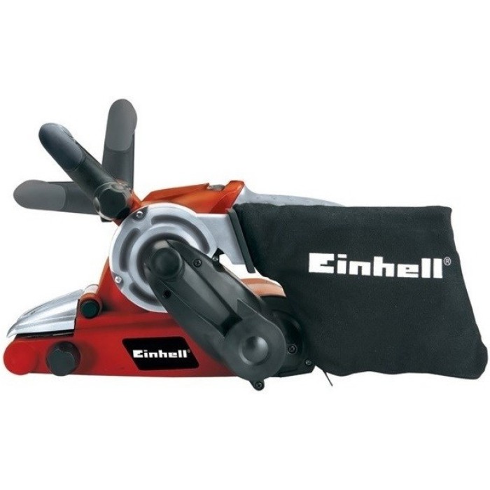 Ленточная шлифмашина Einhell TE-BS 8540 E, 850 Вт, 300-400 м/мин, регулировка оборотов, пылеуловитель