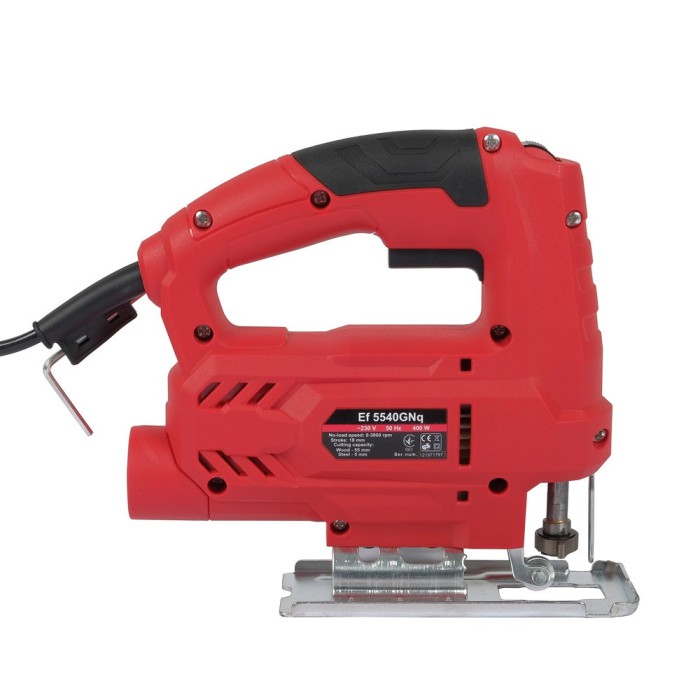 Лобзик електричний Vitals Ef 5540GNq, 400 Вт, хід штока 0-3000 г/хв, швидка заміна полотна