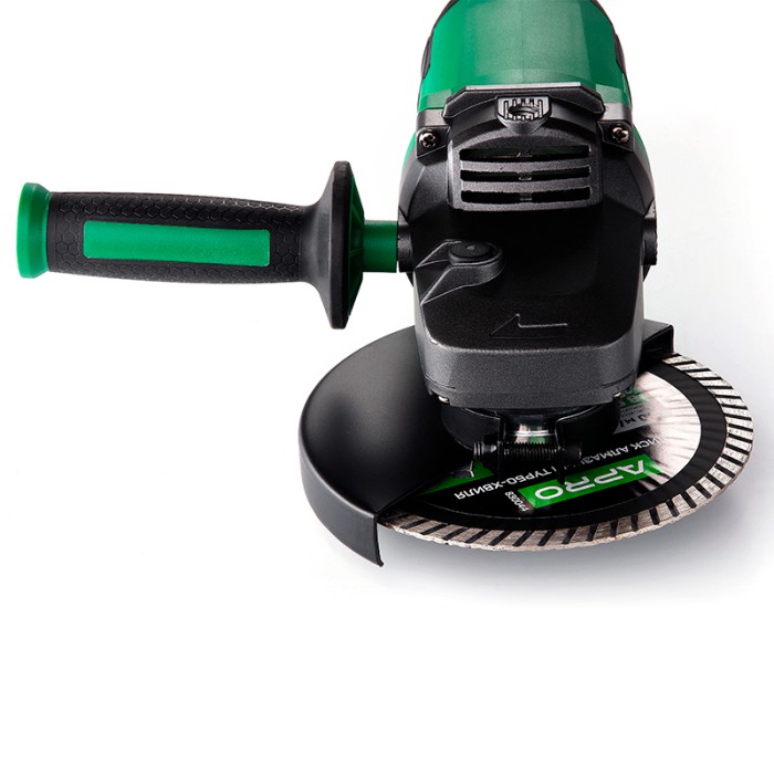 Машина шліфувальна кутова (болгарка) APRO 180/2300 ПРМ, диск 180 мм, 2300 Вт, 8500 об/хв