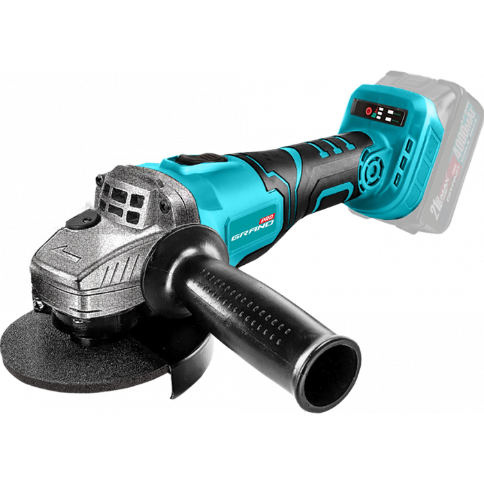 Машина шліфувальна кутова акумуляторна Grand МШУ-20BL/PRO (безщіткова, 20 В, без акумулятора та ЗП)
