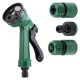 Набір для поливання пістолет-розпилювач 4-режимний 2 конектори + адаптер на шланг 3/4