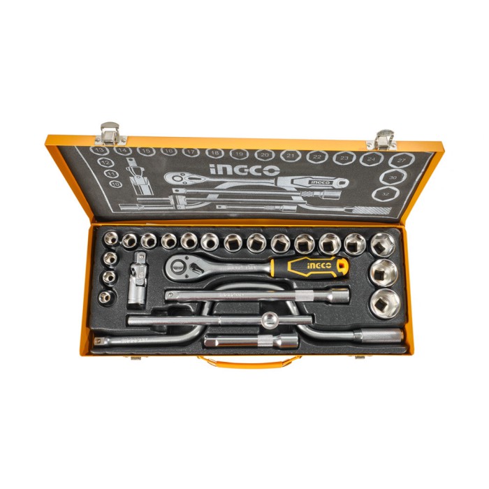 Набір головок торцевих з тріскачкою 1/2 