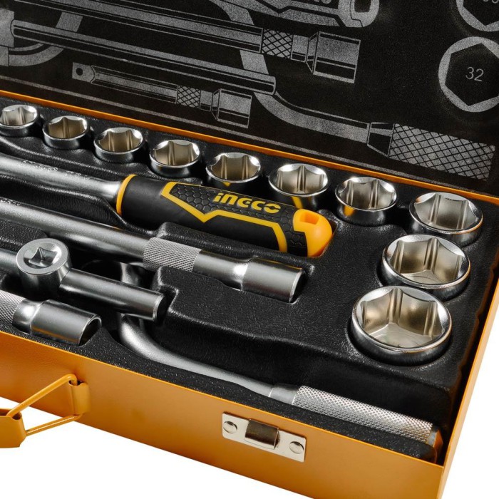 Набір головок торцевих з тріскачкою 1/2 