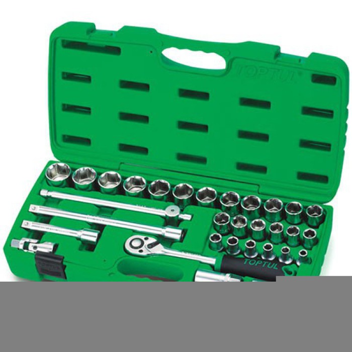 Набір інструменту у валізі TOPTUL 1/2