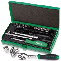 Набор инструмента в кейсе TOPTUL GCAD1701, 1/4" 17ед.
