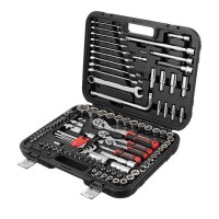 Набір інструментів INTERTOOL ET-8126, 1/2" & 3/8" & 1/4", 126ед., Cr-V STORM