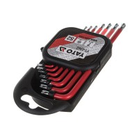 Набор ключей Torx Г-образных YATO YT-0562, Т9-Т30 7 шт