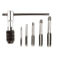 Набір мітчиків з Т-подібним держателем MasterTool 15-1406, 6 ел. (M4, M5, M6 M8, M10)