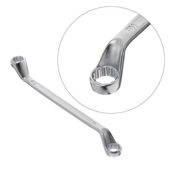 Набір накидних ключів INTERTOOL XT-1201, 6 шт. 6-17 мм Cr-V, покриття сатин-хром; PROF DIN3113