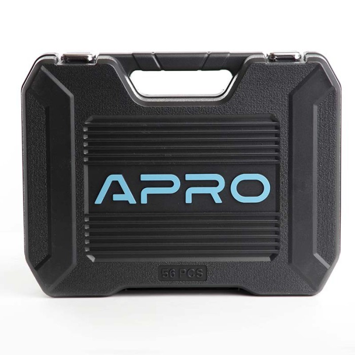 Набір насадок і інструментів CrV ½ ( 90Т) (56 шт) APRO 251456