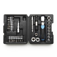 Набор насадок (инструментов) торцевых c трещоткой CrV 1/4 (72Т) (31шт) APRO