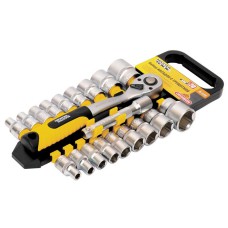 Набор насадок торцевых MasterTool 78-1220 PROFI, CrV 1/2”  8-32 мм, трещотка 72Т, 20 шт