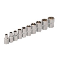 Набір насадок торцевих MasterTool 78-1410, CrV 1/4", 10 шт (4/5/6/7/8/9/10/11/12/13)