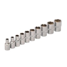 Набор насадок торцевых MasterTool 78-1410, CrV 1/4", 10 шт (4/5/6/7/8/9/10/11/12/13)