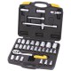 Набор насадок торцевых MasterTool 78-4032 PROFI, CrV 1/2”  8-32 мм, трещотка 72Т, 32 шт, кейс