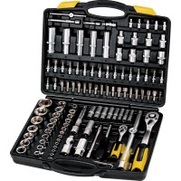Набір насадок торцевих MasterTool 78-5111 PROFI, CrV 1/4" - 1/2", тріскачка 72Т, 111 шт, кейс