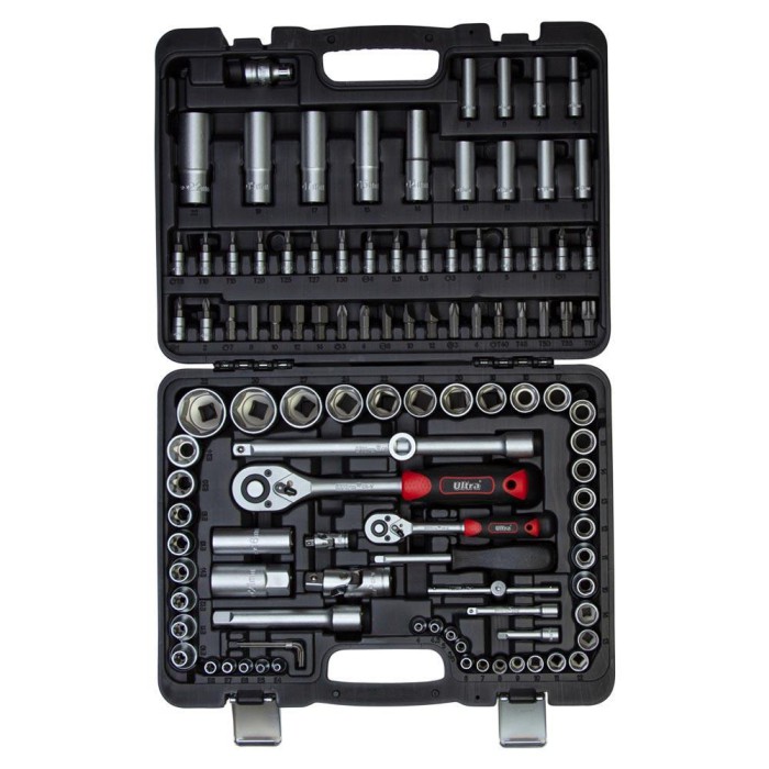 Набір насадок торцевих і біт 1/4