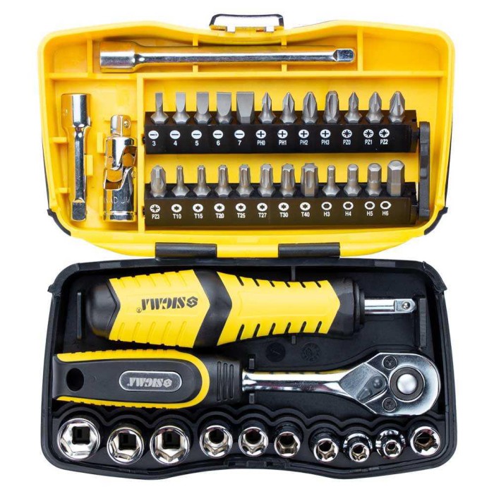 Набір насадок торцевих і біти 1/4