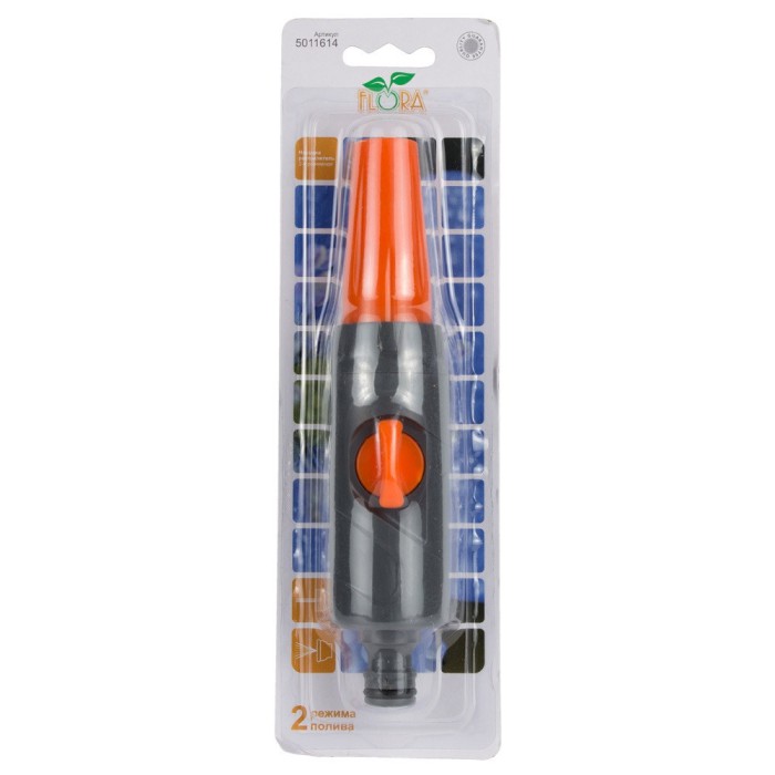 Насадка-розпилювач 2-режимний (ABS+TPR) FLORA (5011614)