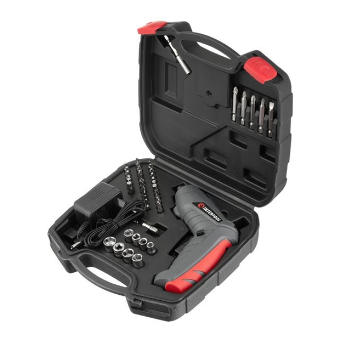Викрутка акумуляторна 3.6 У кейсі INTERTOOL DT-0302