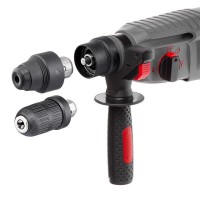 Перфоратор INTERTOOL DT-0184 (850 Вт, 3.2 Дж, 3 режими, SDS plus, знімний швидкозатискний патрон) Перфоратор INTERTOOL DT-0184 (850 Вт, 3.2 Дж, 3 режими, SDS plus, знімний швидкозатискний патрон)