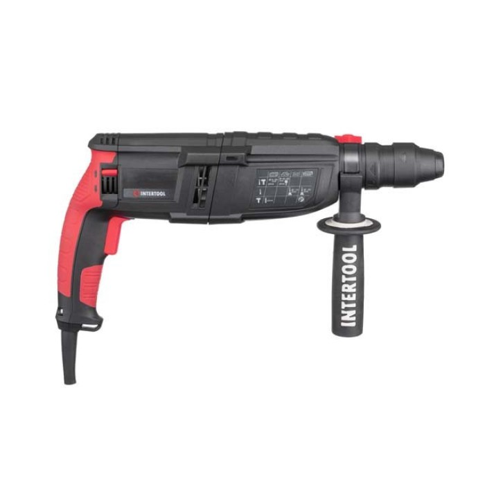 Перфоратор INTERTOOL WT-0171, 1000 Вт, 3.2 Дж, 0-1300 об/хв, 0-5100 уд/хв, 3 режиму