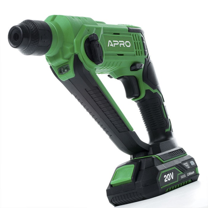 Перфоратор SDS+ APRO 1,5 Дж, 2А, 20CH, 1 АКБ, кейс